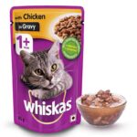Whiskas Adult (+1 year) Wet Cat Food, Chicken in Gravy