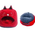 Petaholic Cats Bed 2 In 1 Design Self Warming House and Sofa, Different Colors