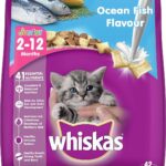 Whiskas Kitten 2-12 Months Dry Cat Food, Ocean Fish Flavor, 3kg