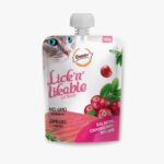 Lick n Lickable Cat Treat, Salmon and Cranberry Recipe, 100gm