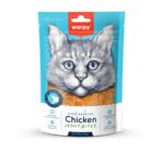 Wanpy Soft Oven Roasted Chicken Jerky Bites For Cats| 80gm| Low Fat High Protein