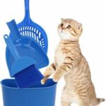 Cats Litter Shovel Broom Bucket Dustpan 4 in 1 Pet Cat Litter Cleaning Kit Scooper