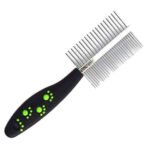 Double Side Steel Needles Dog Cat Comb Pet Rake Comb Hairbrush Grooming for Dogs Cat (Color May Vary)