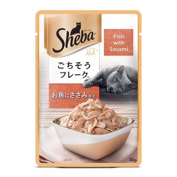 Sheba Rich Premium Wet Cat Food Fish with Sasami 35g 1